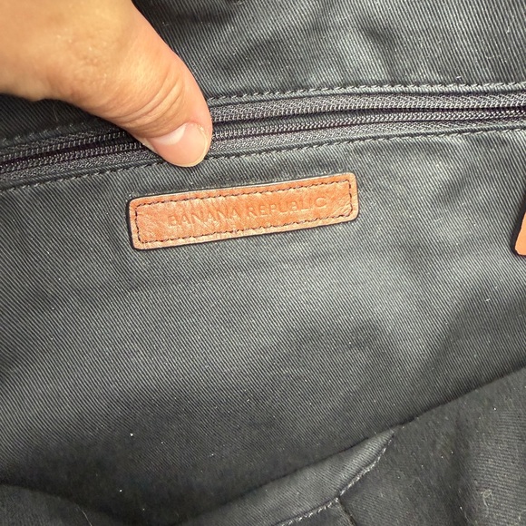 Banana Republic Brown and Patterned Tote - Picture 5 of 8